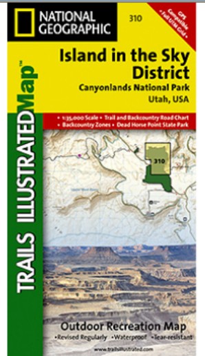 Map Of Canyonlands - Island In The Sky District - Utah