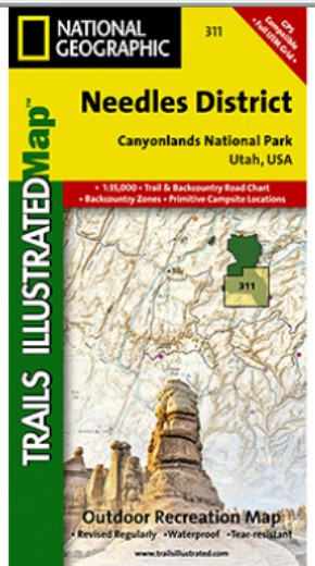 Ti00000311 Map Of Canyonlands - Needles District - Utah