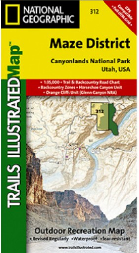 Ti00000312 Map Of Canyonlands - Maze District - Utah