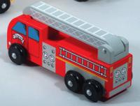 The Original Toy Company 54227 Wooden Town Fire Truck