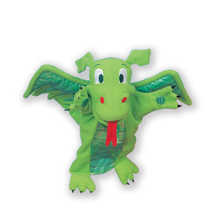 The Original Toy Company T2186 Green Dragon Tellatale Hand Puppet