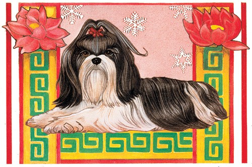 Pipsqueak Productions C920 Holiday Boxed Cards   Black and White