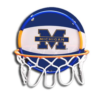 PTC Intl 03116 University Of Michigan Wolverines Neon Basketball Hoop