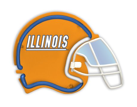 PTC Intl 06083 Illinois Fighting Illini Neon Football Helmet