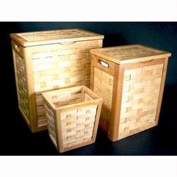 Redmon 5110 Honey MapleNested 2 Hampers and Wastebasket Set