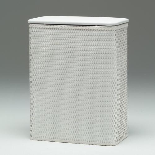 Redmon 425WH Chelsea Collection Hamper with Vinyl Lid - White Redmon 425WH Chelsea Collection Hamper with Vinyl Lid - White