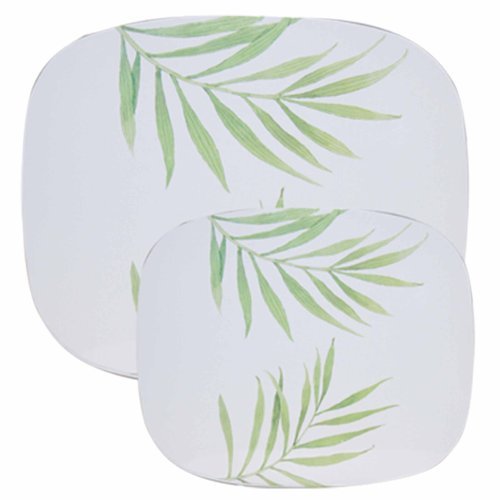 22240 Bamboo Leaf - Counter- Stove Mat -small- Set Of 2