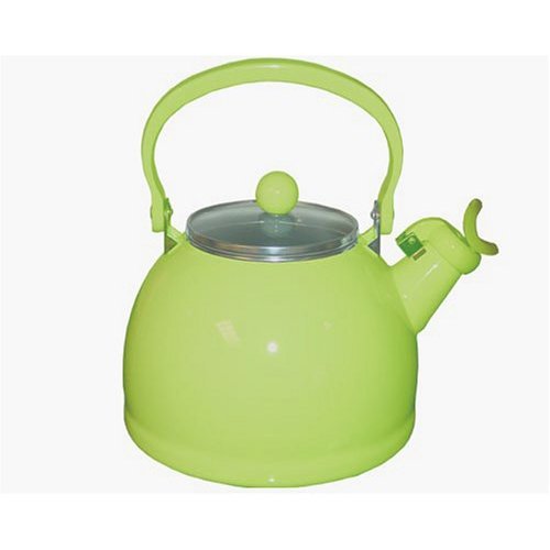 60901 Lime - Whistling Tea Kettle With Glass Lid