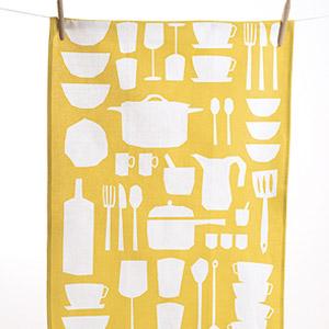 ferm Living 5004 Yellow Kitchen Tea Towel