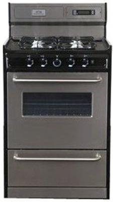 Summit Appliances TNM23027BFKWY 30 Inch Gas Range With Electronic Ignition - Stainless Steel
