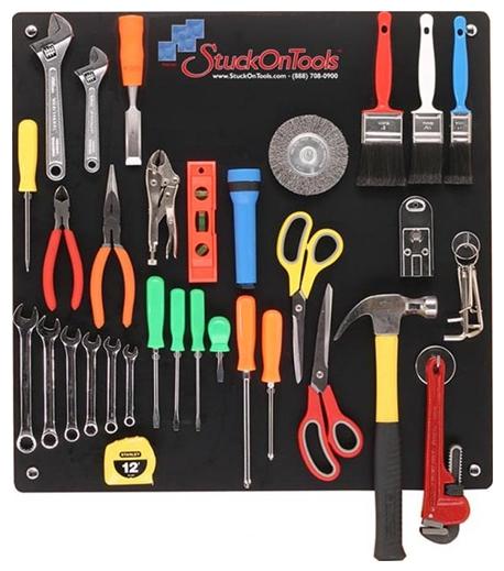 Stuck On Tools TB22BK01  Classic Tool Board  Black
