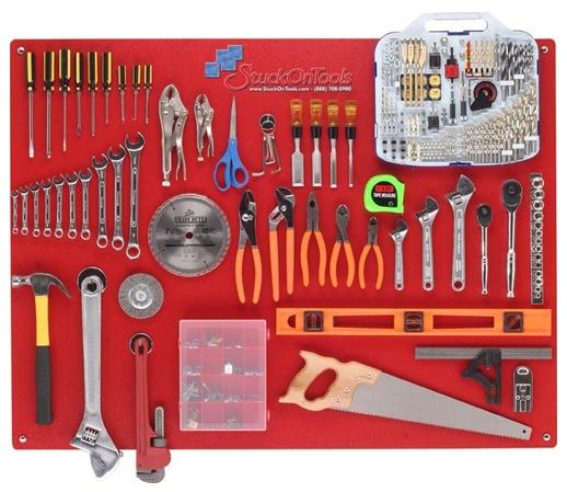 Stuck On Tools TB34RD01  Premier Tool Board  Red