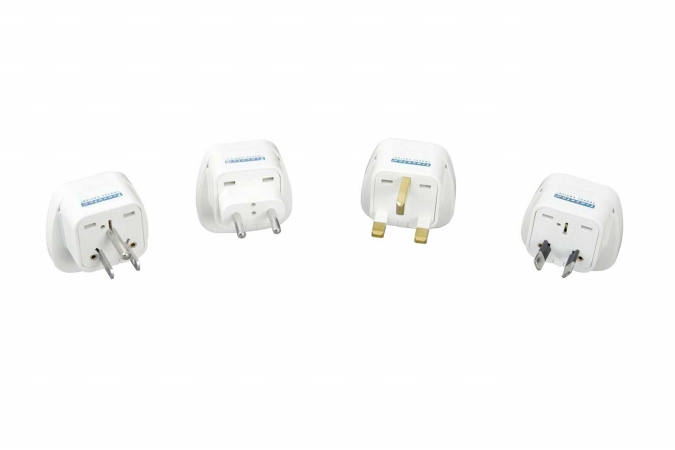 Travelon 12150-80 U.S. Grounded Adapter Plug - White Travelon 12150-80 U.S. Grounded Adapter Plug - White