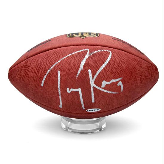 Upper Deck 67865 Tony Romo Autographed Wilson NFL Duke Football (UDA)