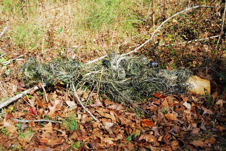 GhillieSuits PP-RW-W Paintball Camouflage Rifle Wrap Synthetic thread Woodland