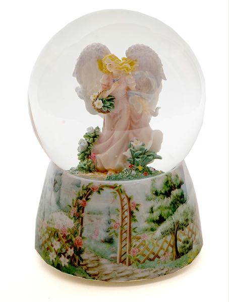 Roman Seraphim Musical Waterglobe  Spring