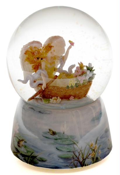 Roman Seraphim Musical Waterglobe  Summer
