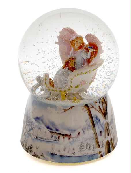 Roman Seraphim Musical Waterglobe - Winter