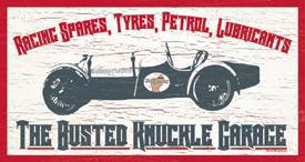 Tin Sign - Busted Knuckle - Auto
