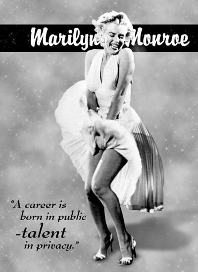 Tin Sign Marilyn Monroe A Career Is Born