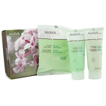 Ahava Spa Rejuvenation System: Dead Sea Bath Crystals 250g + Liquid Salt 100ml + Sorbet Caress 100ml - 3pcs