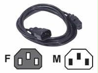 03142 2ft Computer Power Ext Cord - C13 To C14