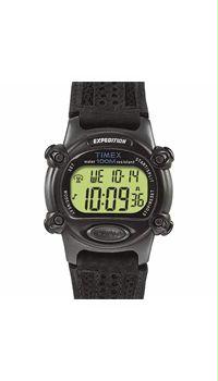 Timex T47871 Mens Expedition Chronograph and Alarm Leather / Nylon Strap Watch