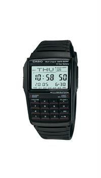 Dbc32-1a Mens Black 25 Page Databank Resin Band Watch