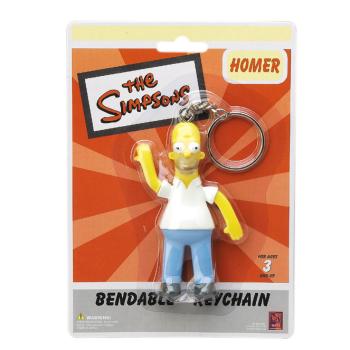 The Simpsons 393203 Homer Bendable Key Chains 4 Case of 12