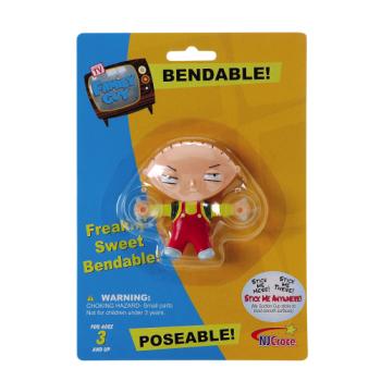 Family Guy 393183 Stewie Suction Cup Bendable- Case of 12