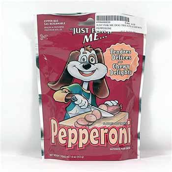 DD Discounts 317750 Just-For-Me Dog Treats Chewy Pepperoni- Case of 24
