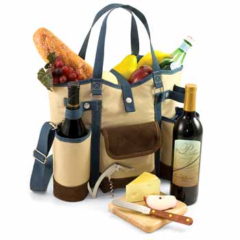 DD Discounts 387778 Wine Country Tote- Pack of 8