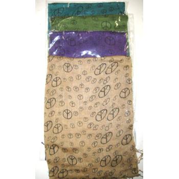 Bulk Savings 369311 Ladies Peace Symbol Fashion Scarves- Case of 36