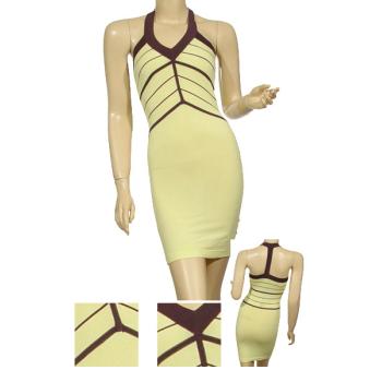 Cheap Peppe Peluso 379976 Ladies Fashion Sleeveless Halter Dress- Pack of 6 