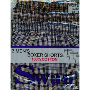 Cheap Swan 377419 Swan 100percent Cotton Men s Boxer Shorts- Case of 72