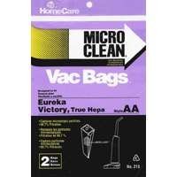 Home Care 215 Eureka Upright AA Vacuum Bags - 2 Pack - Case of 12