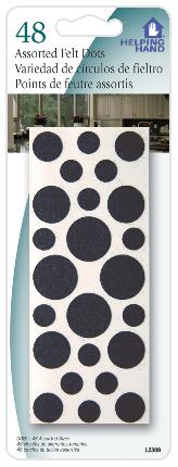 Faucet Queen 12309 48 Assorted Felt Dots - Case Of 3