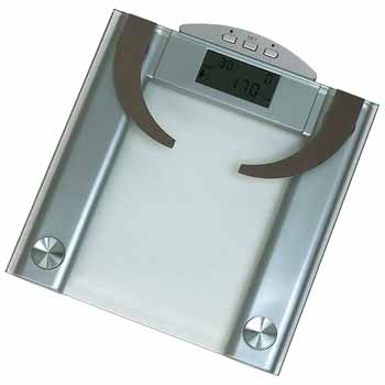 DD Discounts 378392 Glass Electronic Body Fat-Weight Scale