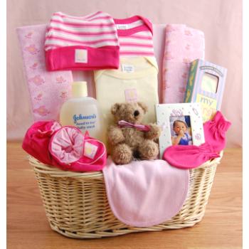 Bulk Savings 361367 New Arrival Baby Gift Basket  Girl