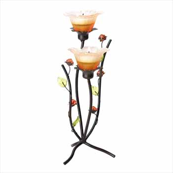 Bulk Savings 363935 Peonies Tealight Holder