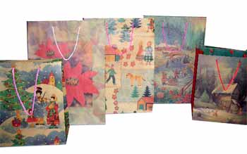 Bulk Savings 363082 Jumbo Craft Christmas Gift Bags Case of 144