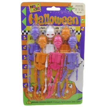 Novi Kids 398706 Halloween Treats 6 Dangly Skeletons Case of 96