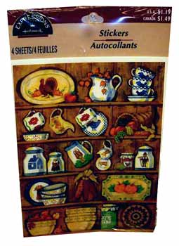 DD Discounts 392153 Thanksgiving Sticker Fall Pantry- Case of 72