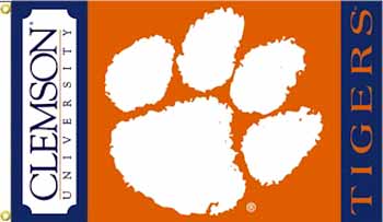 DD Discounts 42599 Clemson Tigers 3 X 5 College Flag- Pack of 6