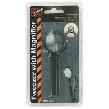 Bulk Savings 372004 Tweezer With Magnifier- Case of 48