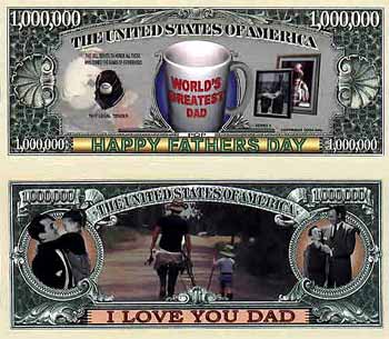 DD Discounts 211381 Happy Father s Day Million Dollar Bills- Case of 100