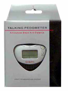 Bulk Savings 346144 Talking Pedometer Step Distance Counter- Case of 96
