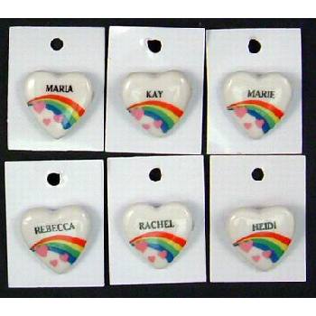 Bulk Savings 61323 Name Pins On Free Display Rack- Case of 2000