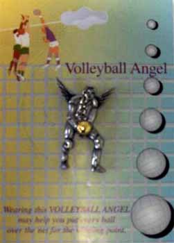 DD Discounts 344608 Volleyball Angel Pins- Case of 12