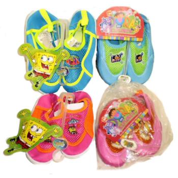 SpongeBob 376803 Licensed Kid and apos;s Water Shoes- Spongebob and amp; Dora- Case of 48